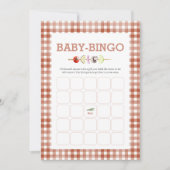 Baby-Q Baby-Bingokarte Einladung (Vorderseite)