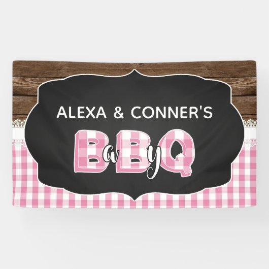 Baby Q Baby Duschbanner - Rosa Banner (Horizontal)