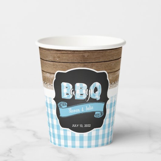 Baby Q Baby Shooting Paper Cup - Baby Blue Pappbecher (Rückseite)