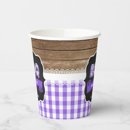Baby Q Baby Shooting Paper Cup - Lila Pappbecher (Links)
