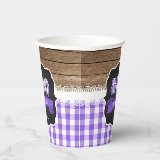 Baby Q Baby Shooting Paper Cup - Lila Pappbecher (Rechts)