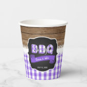 Baby Q Baby Shooting Paper Cup - Lila Pappbecher (Vorderseite)