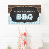 Baby Q Baby Showbanner - Baby Blue Banner (Insitu)