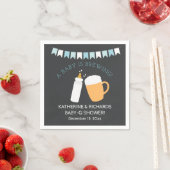 Baby-Q Baby wird Boy-Dusche Napkin Serviette (Beispiel)