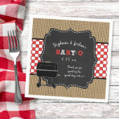 Baby Q Babydusche, Duschdekor für Paare Serviette