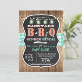 Baby Q BabyQ Couples Dusche GRILLEN Einladung (Stehend Vorderseite)