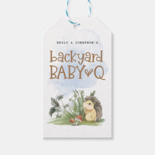 Baby Q Backyard Baby Dusche Woodland Vielen Dank Geschenkanhänger