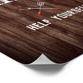 Baby Q Backyard GRILLEN Dekorationen Drinks Poster (Ecke)