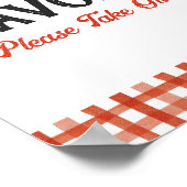 Baby Q Barbecue Baby Dusche Favorit Schild (Ecke)