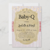 Baby-Q Barbecue Babydusche Einladung (Vorderseite)
