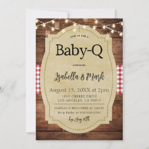 Baby-Q Barbecue Babydusche Einladung
