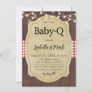 Baby-Q Barbecue Babydusche Einladung