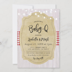 Baby-Q Barbecue Babydusche Einladung