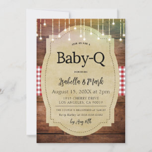Baby-Q Barbecue Babydusche Einladung