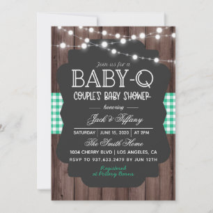 Baby-Q Barbecue Babydusche Einladung