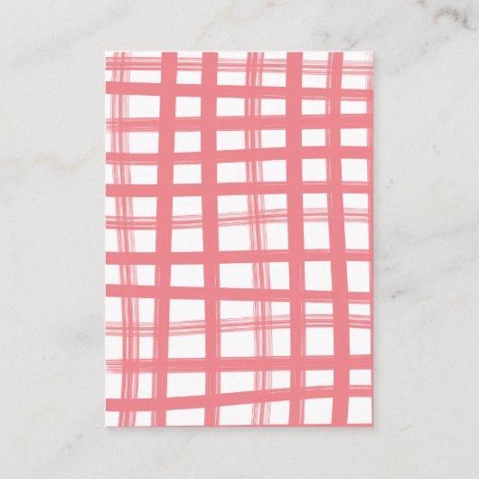 Baby Q Barbecue Dusche Rosa Bücher für Babykarte Begleitkarte (Rückseite)