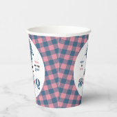 Baby Q Barbecue Gender Reveal Dusche Pappbecher (Rechts)