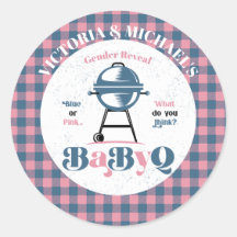 Baby Q Barbecue Gender Reveal Dusche