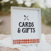 Baby Q Barbecue Kinderduschkarten und Geschenkschi Poster