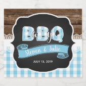 Baby-Q-Becher-Etikett - Baby Blue Bierflaschenetikett (Einzelnes Label)