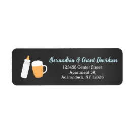 Baby Q Beer und Flasche, benutzerdefinierte Adress