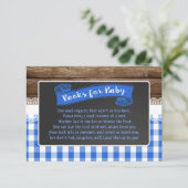 Baby Q Books for Baby Card - Blue Begleitkarte (Stehend Vorderseite)
