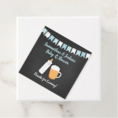 Baby-Q Boy Baby Dusche Beer Bottle Square Geschenkanhänger (Beispiel)