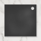 Baby-Q Boy Baby Dusche Beer Bottle Square Geschenkanhänger (Rückseite)