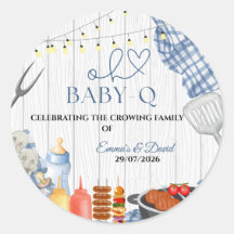 Baby-Q Boy Rustikale BBQ-Baby-Party