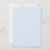 Baby Q Boys Babydusche Einladung (Rückseite)