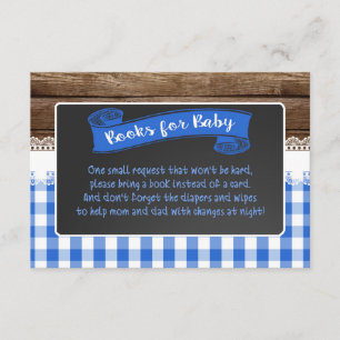 Baby Q-Bücher/Windeln/Wipes für Babykarte - Blau Begleitkarte