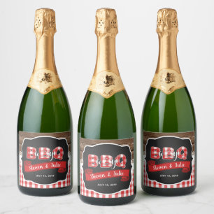 Baby Q Champagne Label - Red Schaumweinetikett