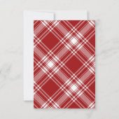 Baby-Q Checkered Red & Black Grill Baby Dusche Dankeskarte (Rückseite)