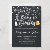 Baby Q Coed GRILLEN Baby Brauen Dusche Einladung (Vorderseite)