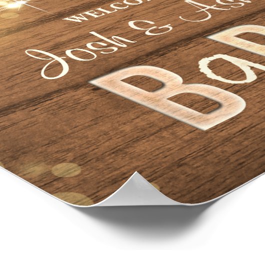 Baby Q Coed GRILLEN Baby Dusche Begrüßungszeichen Poster (Ecke)