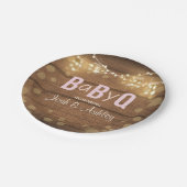 Baby Q Coed GRILLEN Baby Duschpapier Teller Rustik (Schrägansicht)