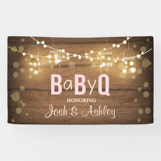 Baby Q Coed GRILLEN Babydusche Hintergrund-Banner  Banner (Horizontal)