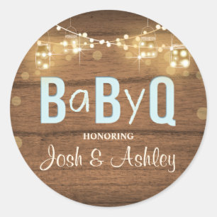 Baby Q Coed GRILLEN Babydusche Umschlag Aufkleber 