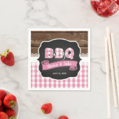 Baby Q Dusche Napkin - Light Pink Serviette (Beispiel)