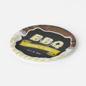 Baby Q Duschpapierplatte - gelb Pappteller (Schrägansicht)