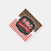 Baby Q Duwer Napkin - Red Serviette (Ecke)