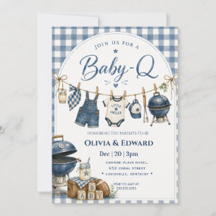 Baby-Q   Eine Baby-Party im Stil eines Grillfestes Einladung