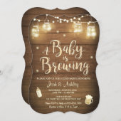 Baby Q Einladung Coed GRILLEN Braudusche (Vorne/Hinten)