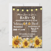 Baby-Q-Einladung Einladung (Vorderseite)