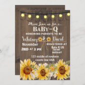 Baby-Q-Einladung Einladung (Vorne/Hinten)