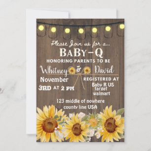 Baby-Q-Einladung Einladung