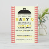 BaBy Q Einladungen für Babyduschen (Stehend Vorderseite)