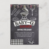 Baby-Q Grill Babydusche im Kopfbrett Begleitkarte (Vorderseite)