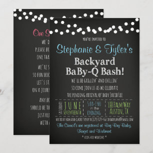 Baby-q GRILLEN Baby-Duschen-Einladung und Einladung