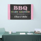 Baby Q GRILLEN Baby Showbanner Pink Banner (Messeveranstaltung)